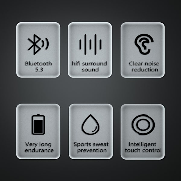 L33 Bluetooth Headset Tws øretelefon SORT ENKELT ØRE ENKELT ØRE black single ear-single ear