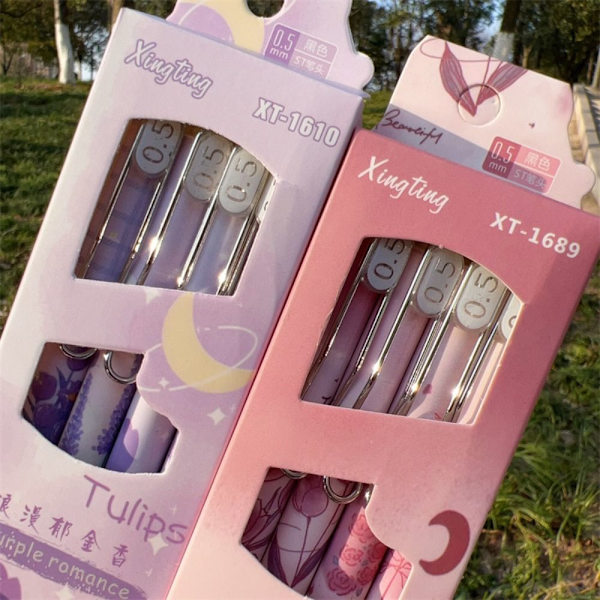 4 kpl/ Set Geelikynät Kuulakärkikynä ROSE ROSE Rose
