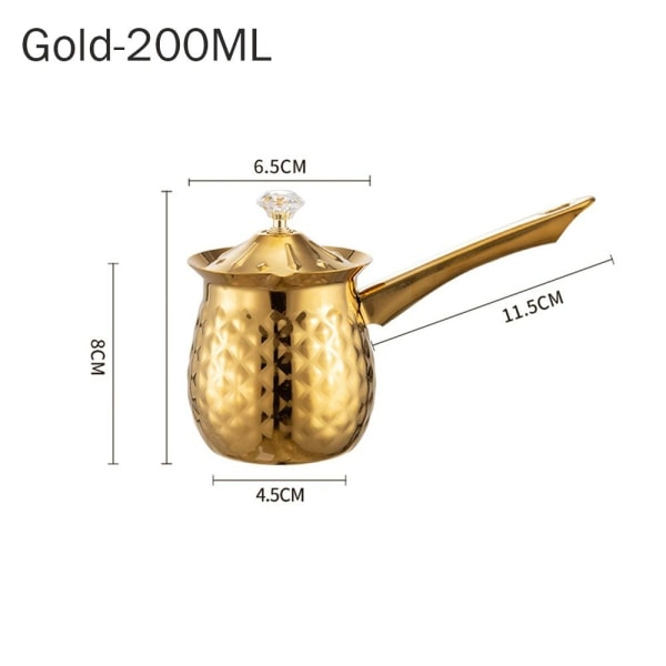 Kaffeskummare Bröstmjölksredskap GULD 200ML Gold 200ML