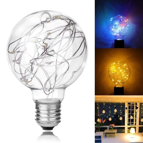 Scen Glödlampa Koppartråd Glödlampa GRÖN Green