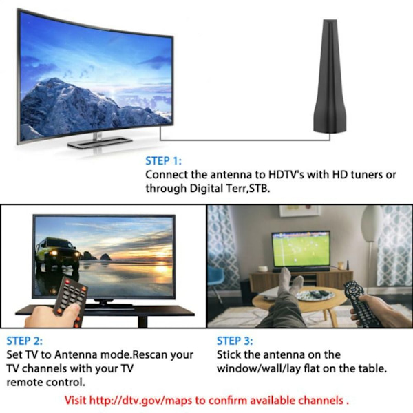 HD TV Antenn Bilantenn Förstärkare Booster HD TV Antenna