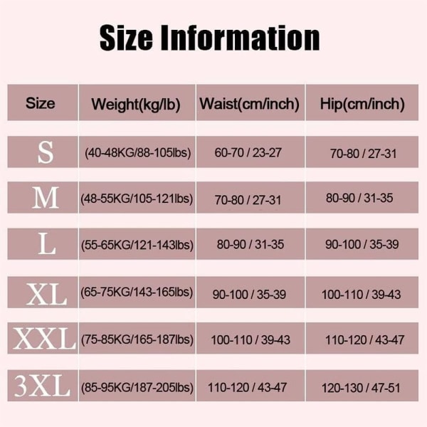Shaping Trusser Butt Lifting Undertøj SORT XL Black XL