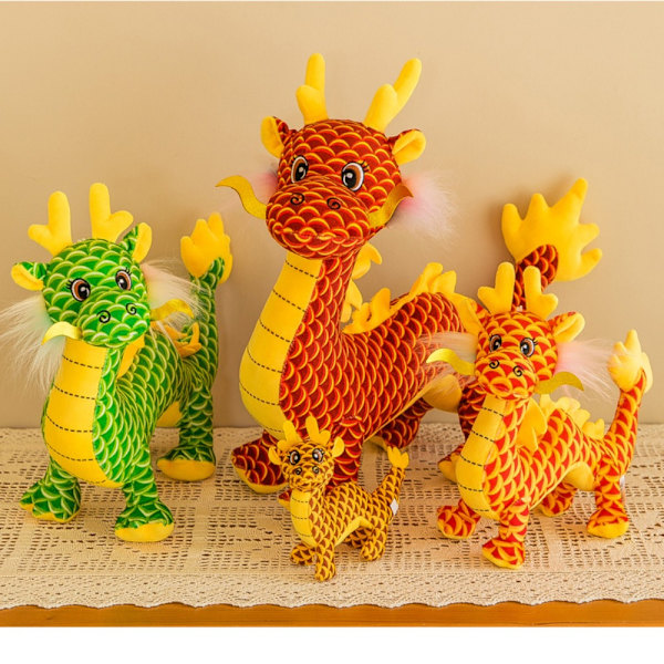 Simulerad Dragon Stuffed Toy GRÖN 15CM 15CM green 15cm-15cm