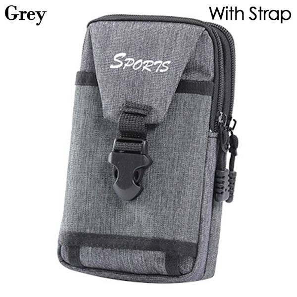 Tactical Molle Pouches Liten lomme GRÅ MED REIM MED REMM Grey with Strap-with Strap