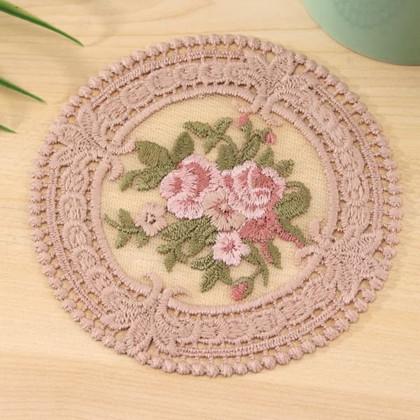 Lace Coaster Insulation Mat 5 5 5