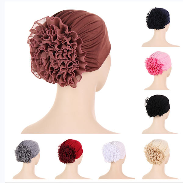 Naisten Hijab Caps Muslim-päähuivi WINE RED wine red