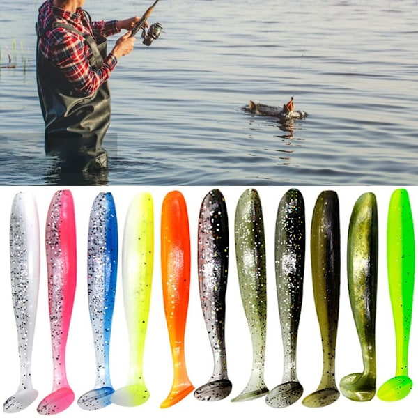 Fiskelokke Shad Orm Blød Agn 9 9 9