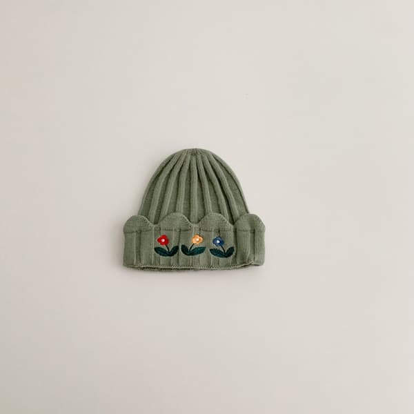 Baby broderi Caps Solid Beanies HVID White