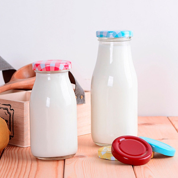 Mjölkflaskor i glas Mjölkdrycksflaska 250ML 250ML 250ml