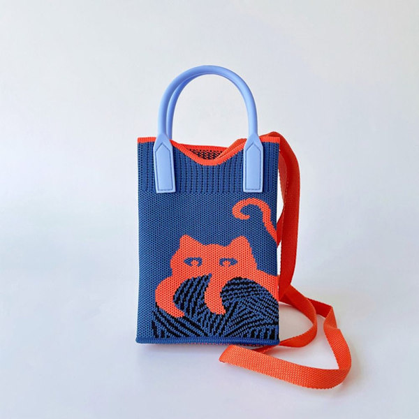 Knit käsilaukku Knot rannelaukku ORANSSI orange