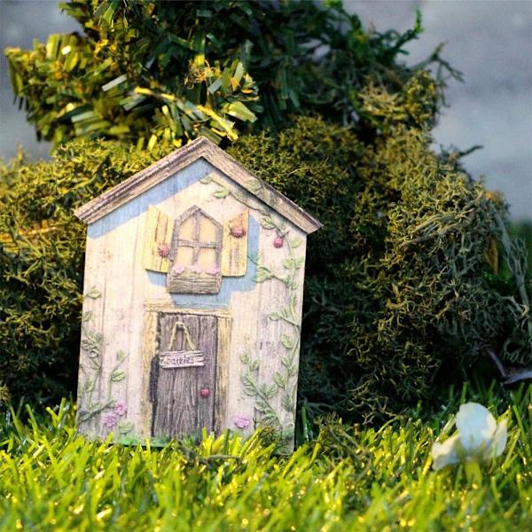 6 STK/ Set Miniatyr Sagor Dörr Fairy Garden Gate Trädörr