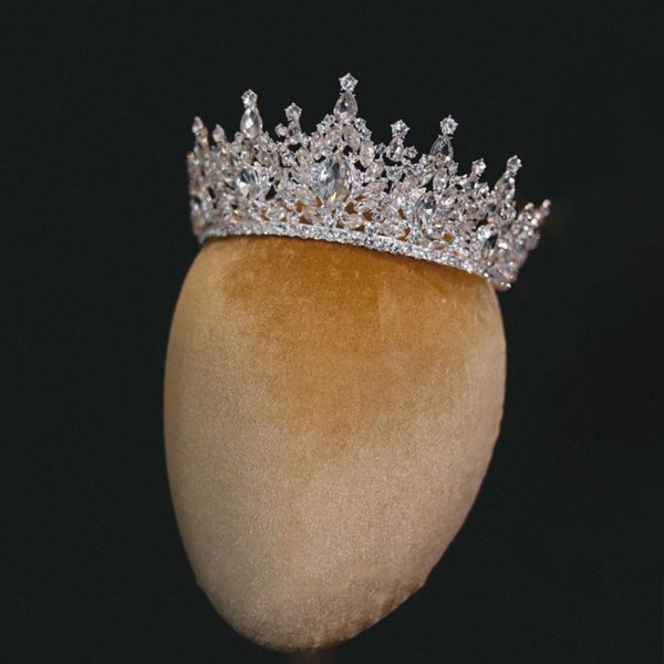 Big Rhinestone Crown Brude Tiaras Rhinestone Crown