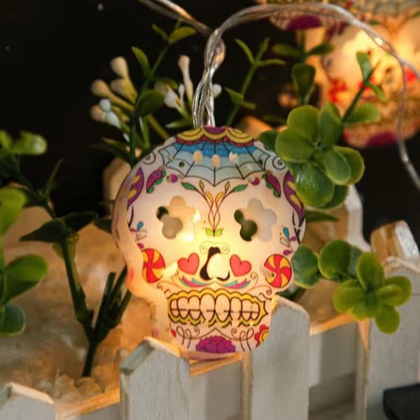 Skeleton Head LED String Lights Fairy Lights 1 1 1