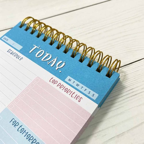 Ugentlig Pad Planner Memo Note Daglig opgaveplanlægning