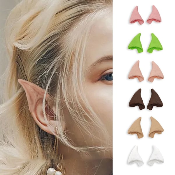 Halloween Latex Elf Ears Elven Ears Pros PINK PINK Pink