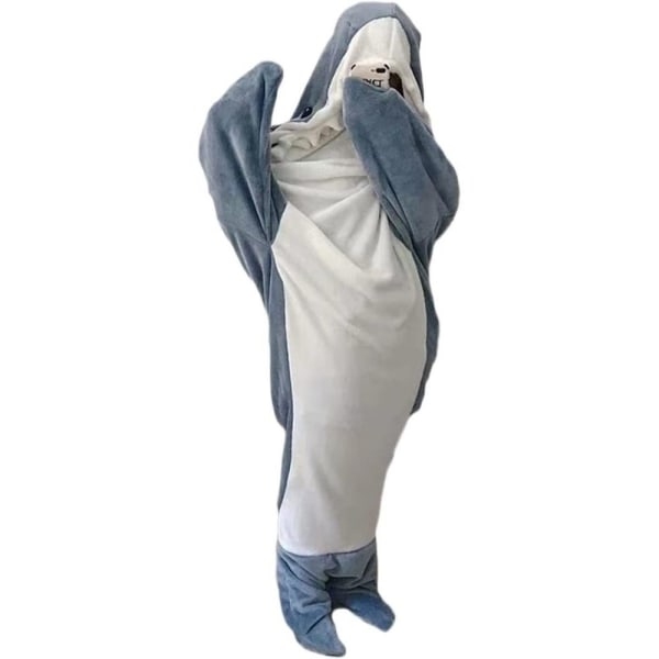 Shark Blanket Bärbar filt Shark Sovsäck