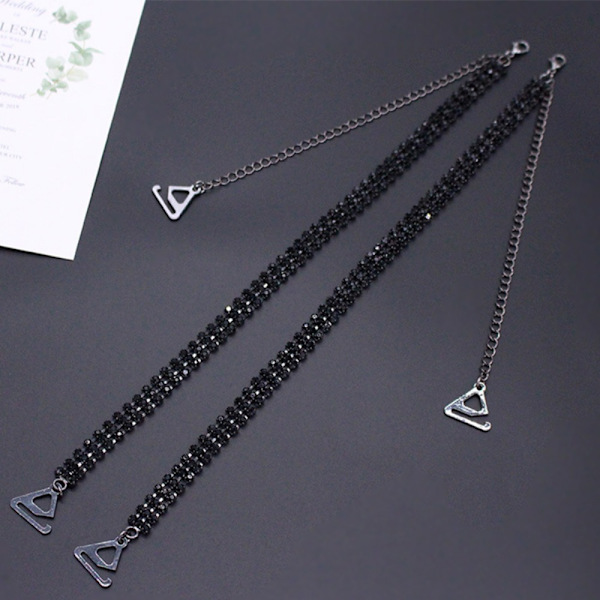 1 Par BH Strap BH Skulderstropper SORT 1,8CM Black 1.8cm