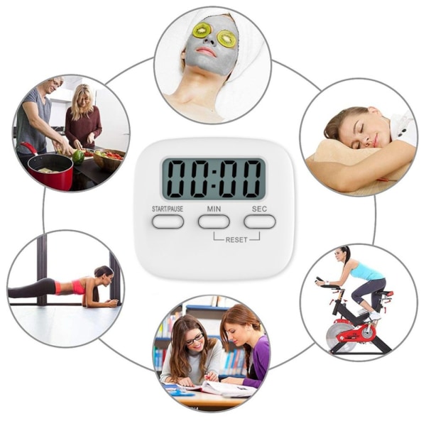 Digital Timer Nedtelling-Timer ROSA Pink