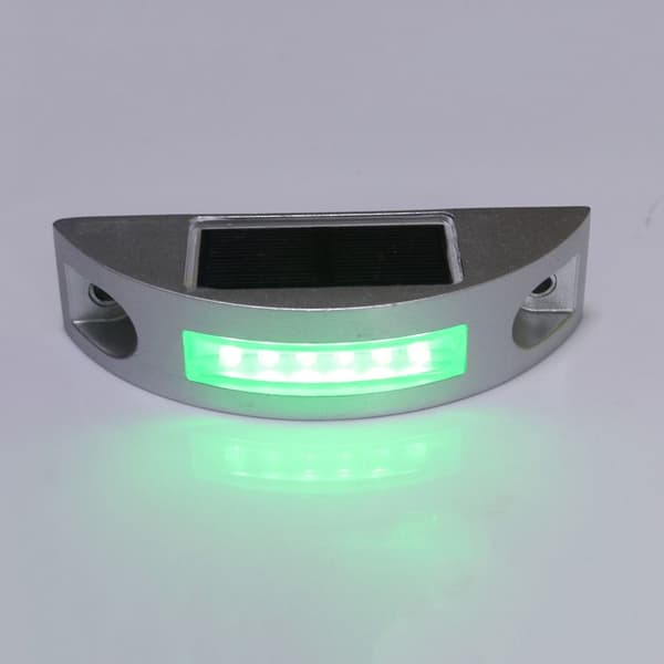 Solar Road Stud Light Trafikkmarkeringslys GRØNN BLINKER GRØNN Green flashing