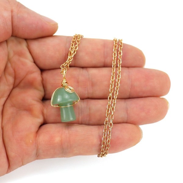 Healing Crystal Halsband Svamphalsband 2 2 2
