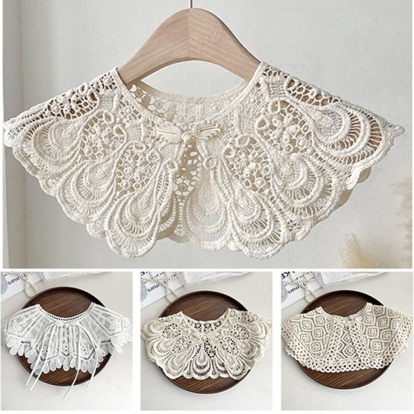 Lace falsk krage dame topp krage A A A