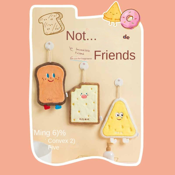 Juustokakku tiskipyyhe Keittiön puhdistuspyyhe TOAST TOAST toast