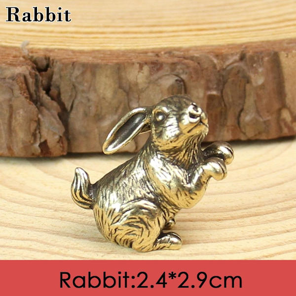 Härkä Ornamentti Veistos Kupari Miniatyyrit Figuurit RABIT Rabbit