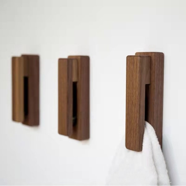 Håndklædekrog Håndklædeholder SORT VALNØD SORT VALNØD Black Walnut