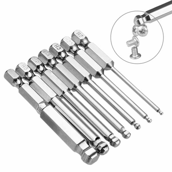 Skruetrækker Bit Metrisk Hex Borebit 7STK/SÆT 7STK/SÆT 7PCS/Set