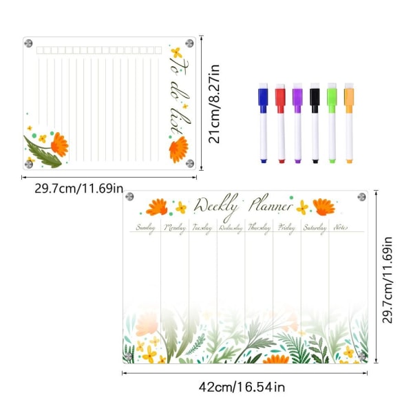 7 stk Magnet Week Calendar Magnetic Refrigerator Sticker 3 3 3