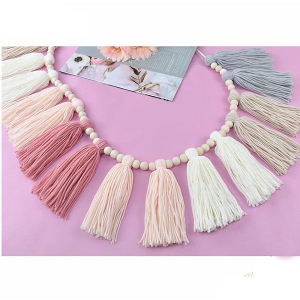 1 kpl Tassel Garland Boho Juhlakoristeet Helmiseppele 1 Pcs