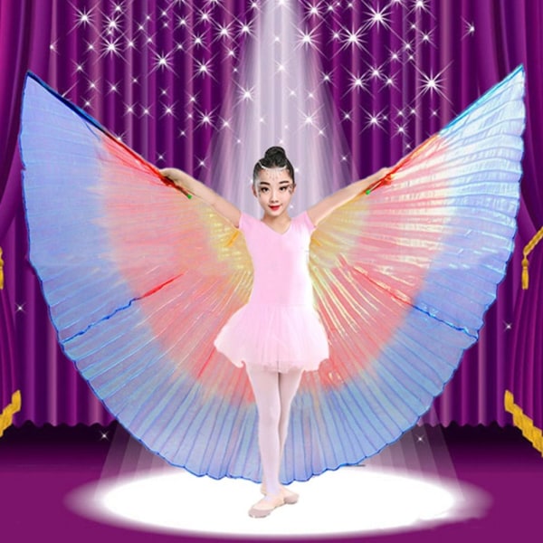 Belly Dance Wings Isis Wings GULD EJ ÖPPEN EJ ÖPPEN Gold Not Open-Not Open