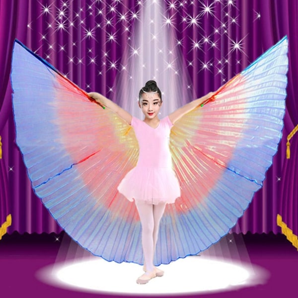 Belly Dance Wings Isis Wings RAINBOW OPEN OPEN Rainbow Open-Open