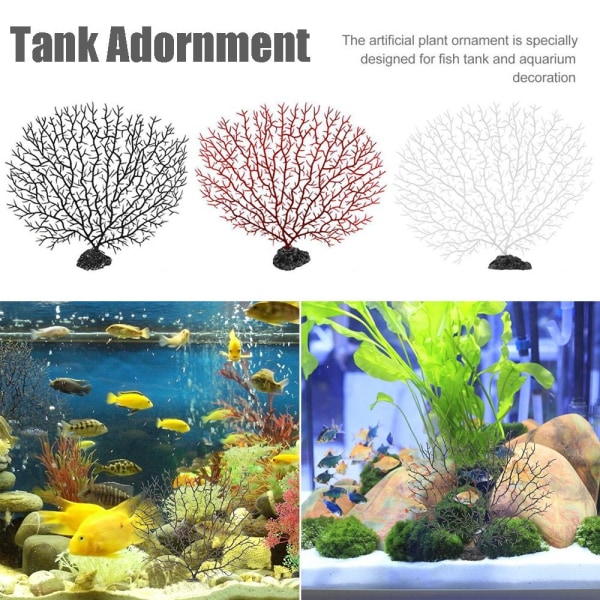 Aquarium Decoration Tank Adornment RED Red