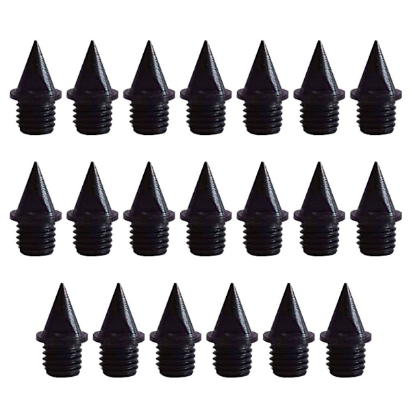 20kpl Telapiikit Carbon Spikes MUSTA Black