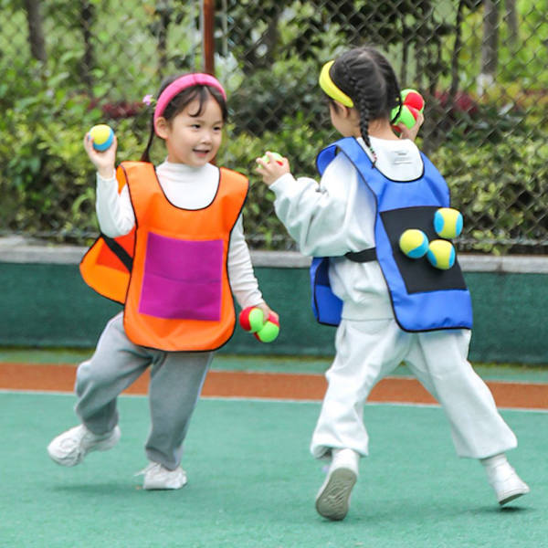 Sticky Jersey Outdoor Sport Game Rekvisita Kindergarten Väst blå
