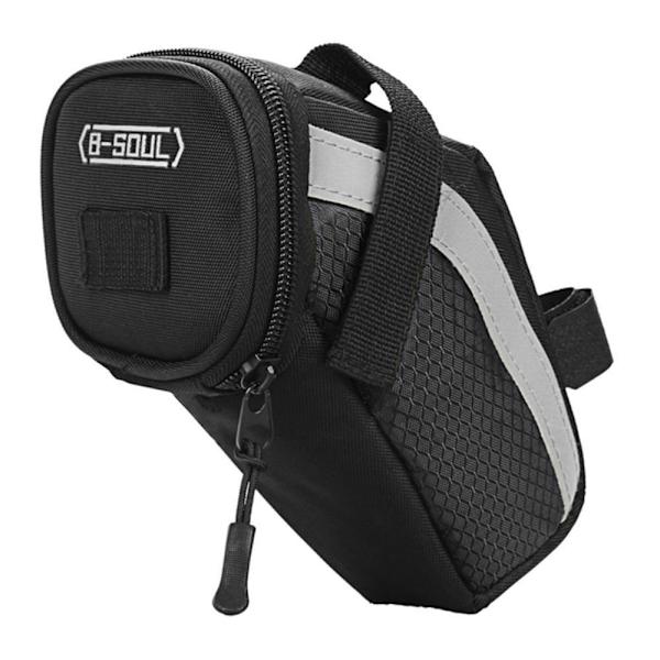 1 STK Cykeltaske Cykelsadeltaske SORT Black