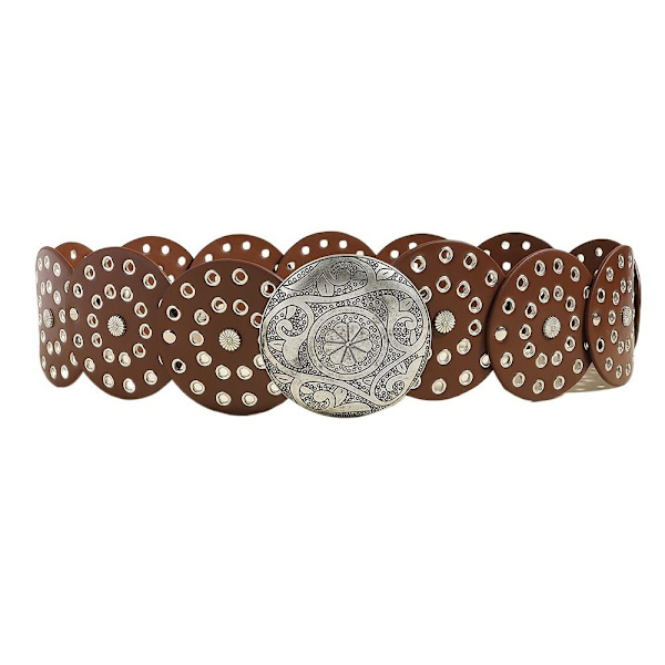 Skivebelter Hulbelte BRUN SØLVSPENNE SØLVSPENNE Brown Silver Buckle-Silver Buckle