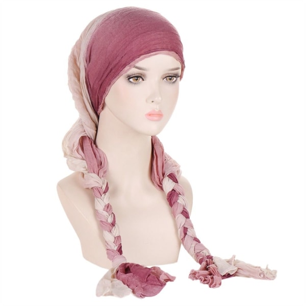 Turban lue Hodeskjerf BLÅTT blue