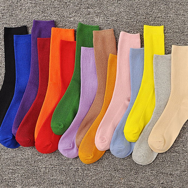 Medium Tube Socks Harajuku Pile Socks KELTAINEN yellow
