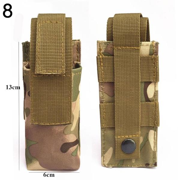 Tactical Molle Holder Lommelygte Nylonpose 8 8 8