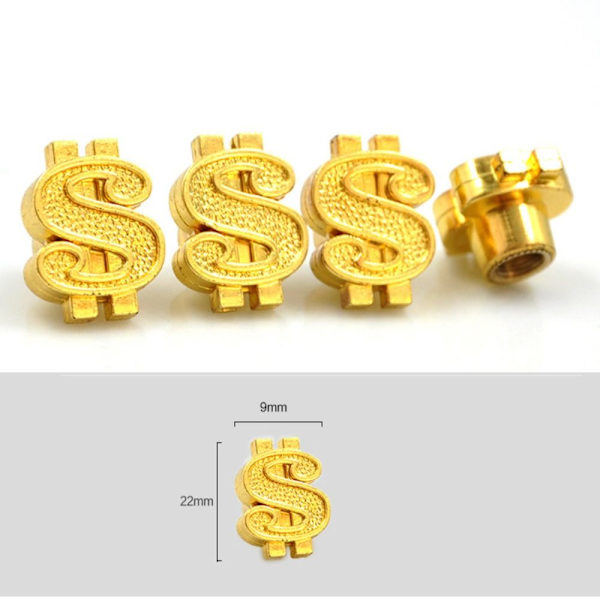 Venttiilin varren cap Pölynkestävä cover GOLD gold