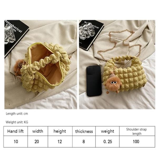 Puffy Handbag Kangaskassi MUSTA black
