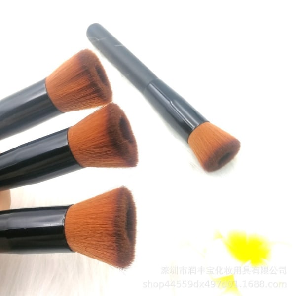 2 Stk Makeup Børster Børster Værktøj Blush Powder Black