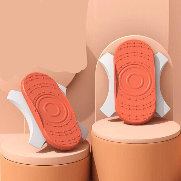 1 Par Twist Waist Disc Board Fotmassasje ORANSJE orange