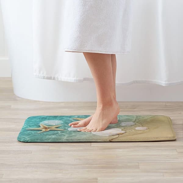 1 stk Strandtepper Badekarmatte Seashell Badematte 1 Pcs