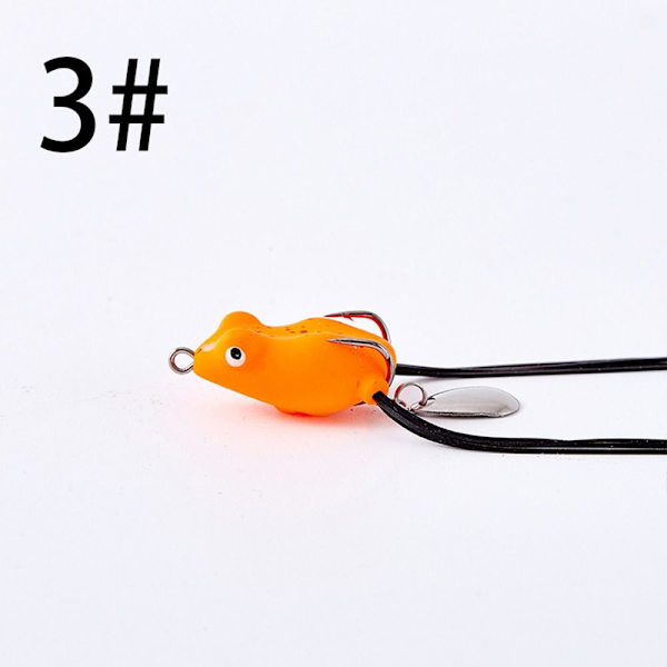3kpl 3cm 4,2g kumisammakkopehmeät kalastusuistimet 3 3 3