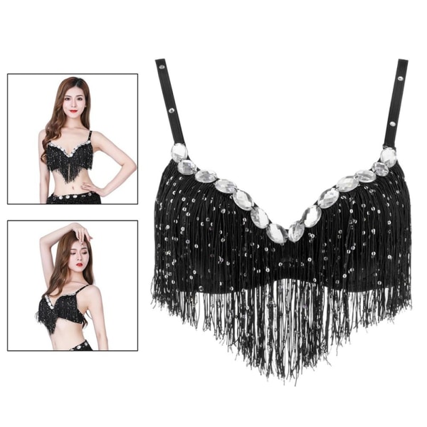 Belly Dance BH Performance Topp SVART Black