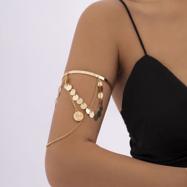 Arm Armband Upper Arm Cuff GULD Gold