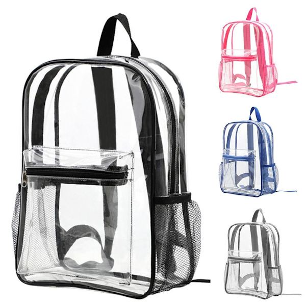 Läpinäkyvä reppu PVC-reppu GREY grey